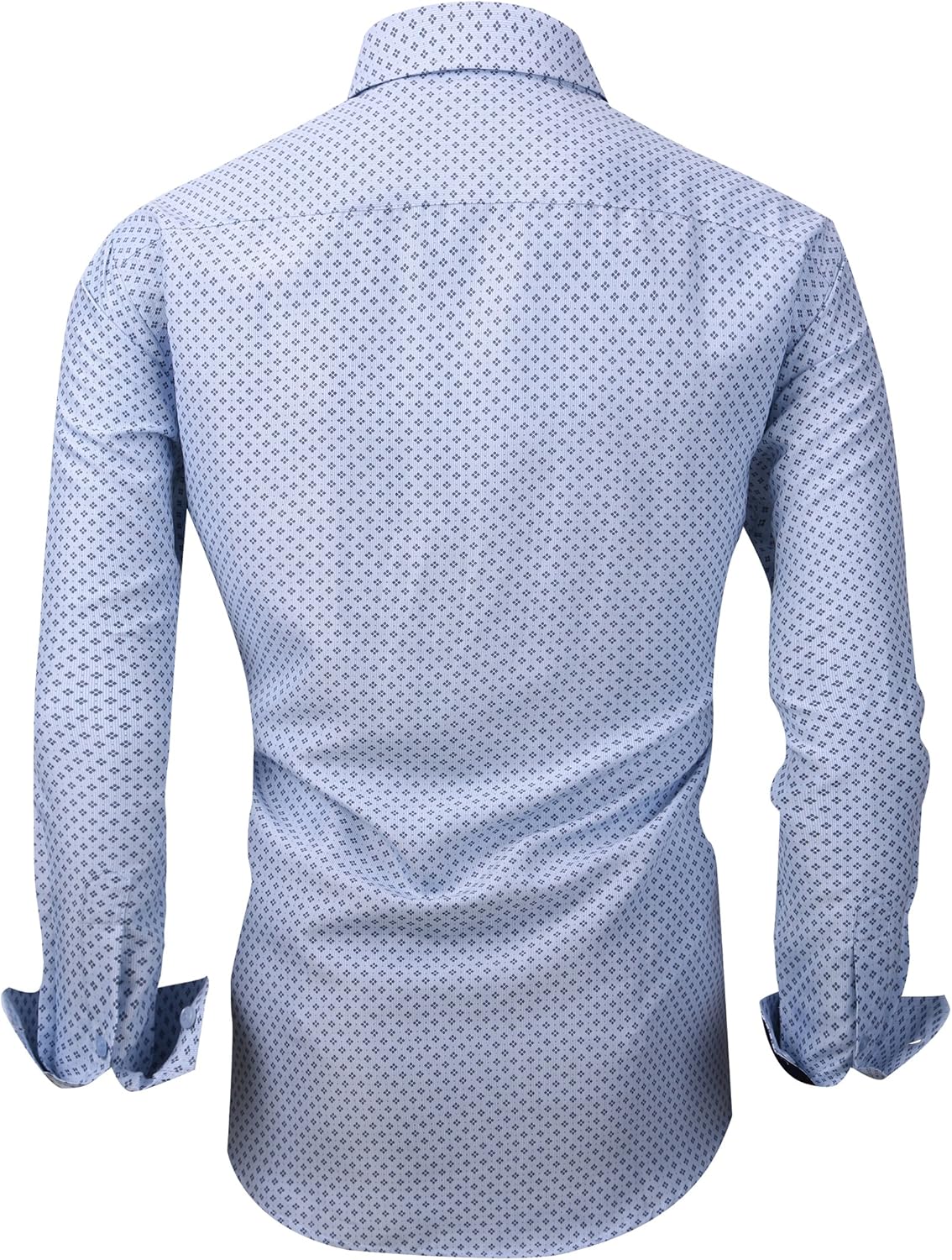 Alex Vando Mens Printed Dress Shirts Long Sleeve Regular Fit Button Down Shirt