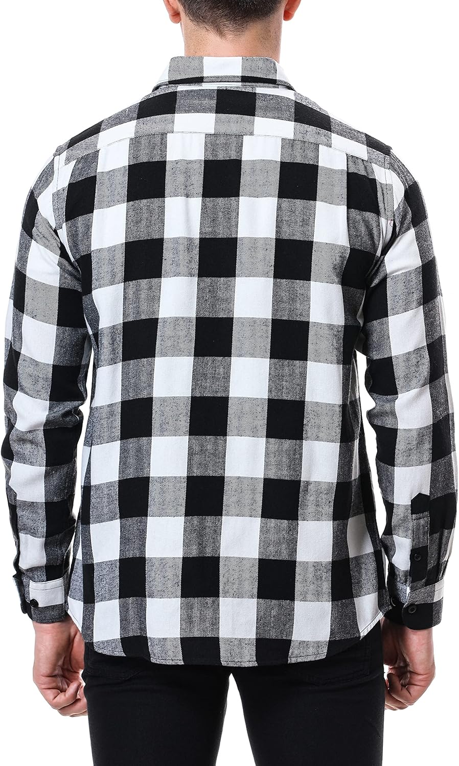 Alex Vando Mens Button Down Shirts Regular Fit Long Sleeve Casual Plaid Flannel Shirt