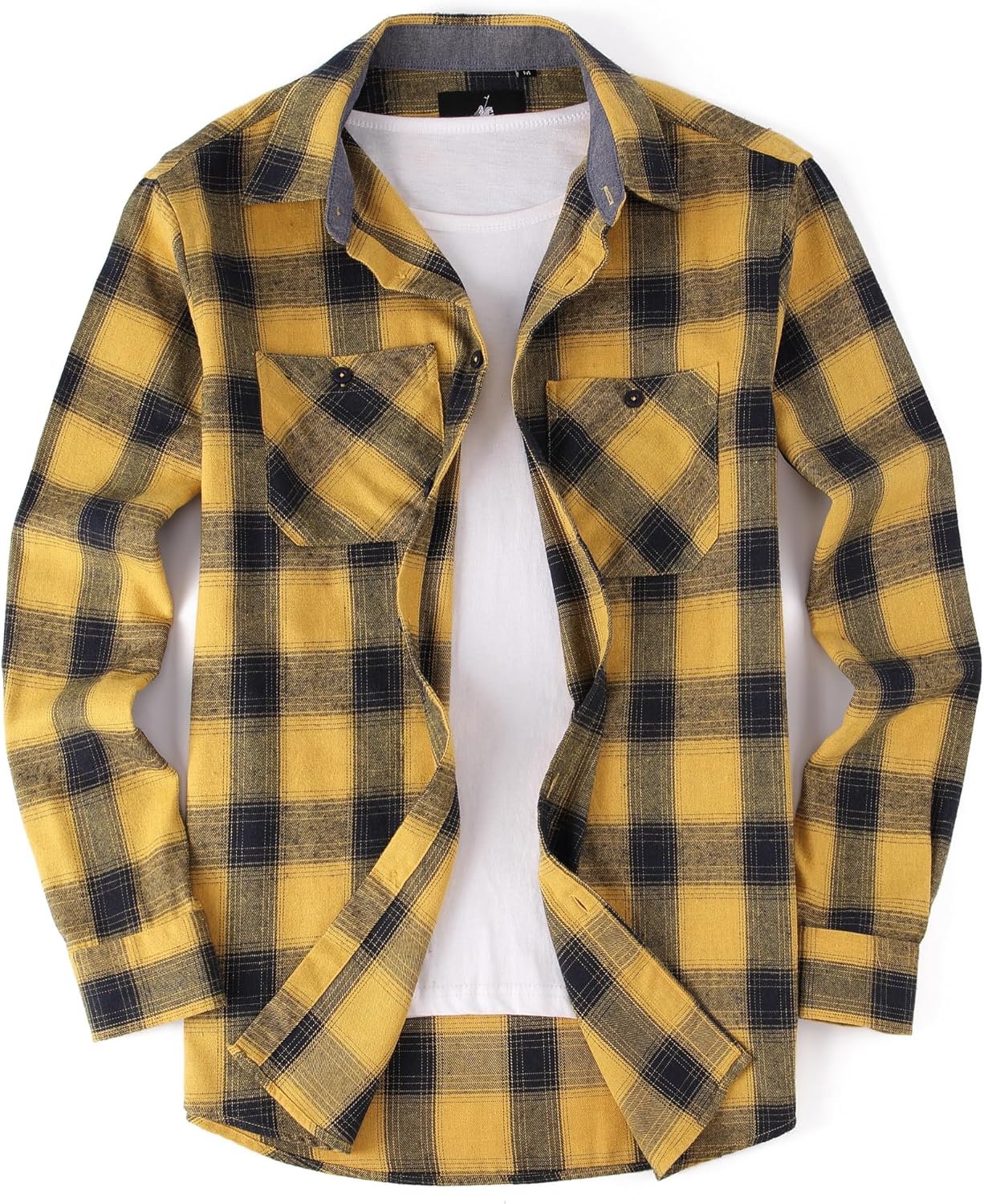 Alex Vando Mens Button Down Shirts Regular Fit Long Sleeve Casual Plaid Flannel Shirt