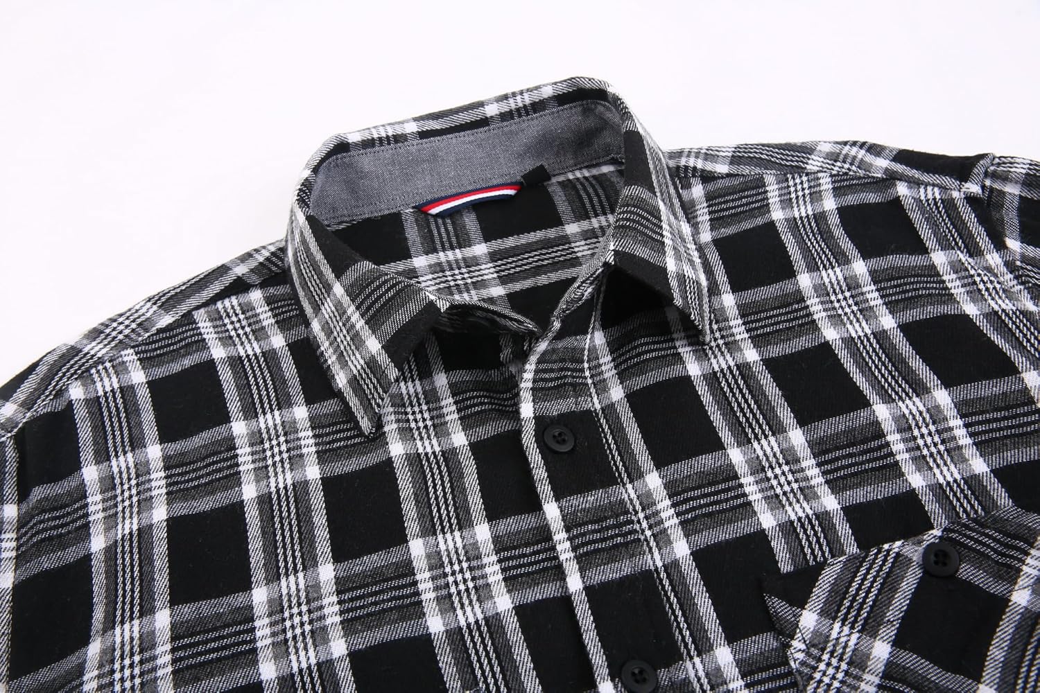Alex Vando Men's Casual Plaid Flannel Shirt