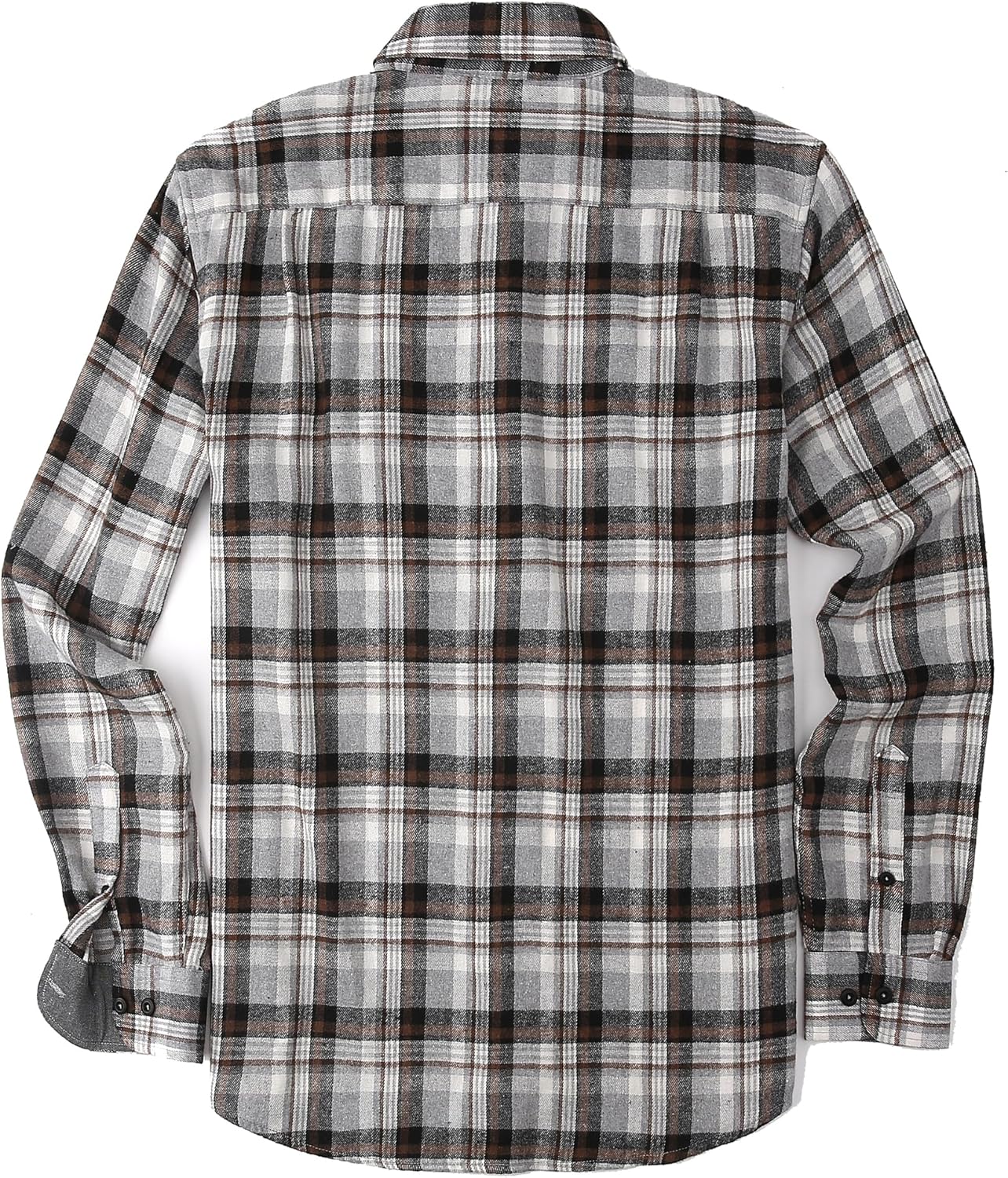Alex Vando Men's Casual Plaid Flannel Shirt