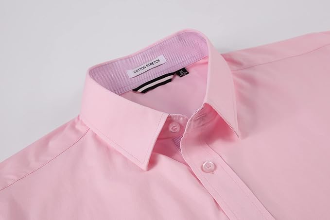 Alex Vando Mens Dress Shirts Regular Fit Long Sleeve Stretch Business Dress Shirts for Men