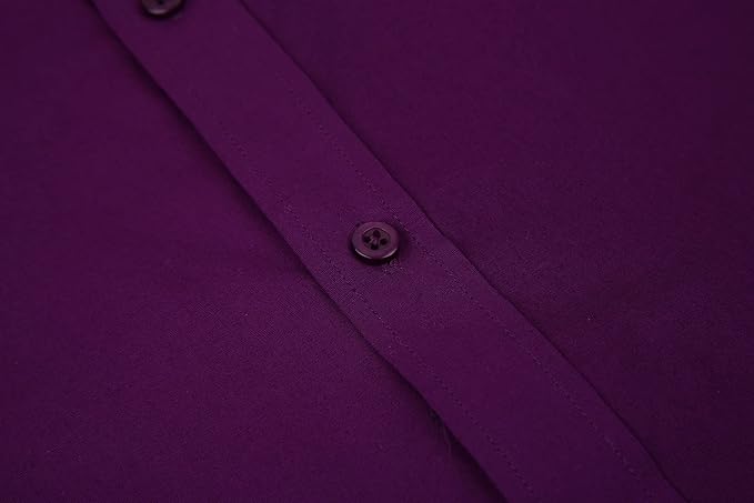 Alex Vando  Sleeve Stretch Business Dress Shirts for Men